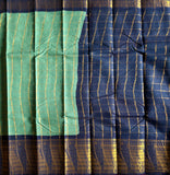 Gopuram border zari Kattam Sungudi saree with blouse