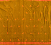 Dawn embroidered Kolams on handwoven Mangalgiri