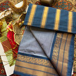 Neelapushpa Handwoven Guntur 120 Count Heritage Cotton Saree