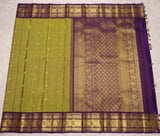 Sa स Ponnoli  handwoven pure silk Kanjivaram