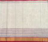 Radhika Handwoven Venkatagiri saree with block printed kolams