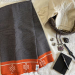 Anahita handwoven Patteda Anchu saree baby kolam print with blouse