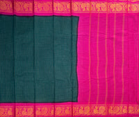 Meenakshi Madurai Sungudi with zari kattam checks