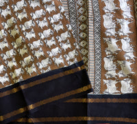 Surabhi pichwai print on Sungudi saree