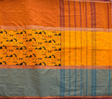 Prajna Kanchi cotton printed muppangu / mubbagam saree