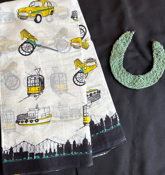 Oh, Calcutta! mul cotton saree with blouse