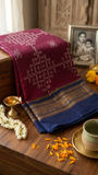 Ojaswi  Kolam block prints Chettinad cotton saree