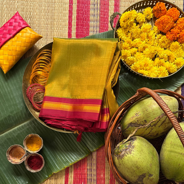 Ratnapriya zero zari pure silk handwoven kanjivaram saree