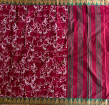 Kumudavasini Chettinad cotton saree Pichwai printed
