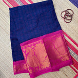 Thikshita dip dyed Madurai Sungudi saree with Tamil print