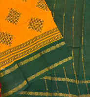 Apyayani Sungudi saree with Kolam