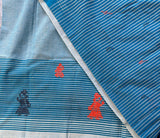 Indulekha handwoven Siddipet gollabhama striped saree with blouse - The Maggam Collective