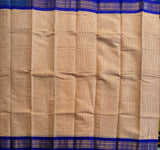 Shakuntala Handwoven Gadwal cotton with silk kuttu border