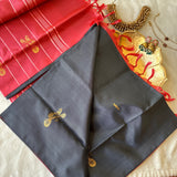 Kaali silk Chinnalampattu with blouse