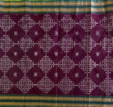 Bhuvaneswari Kolam block prints Chettinad cotton saree
