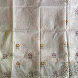 Niratapa cross stitch roses on Kota cotton