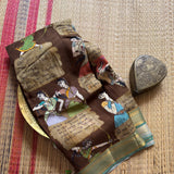 Adbhuta Bapu Navarasa print on Chennur silk saree