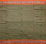 Blinding lights - handwoven cotton saree, Ikat border motifs