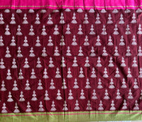 What Jhumka handloom cotton Patteda Anchu with jhumka jimikki print