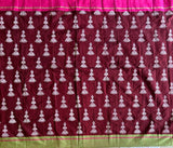 What Jhumka handloom cotton Patteda Anchu with jhumka jimikki print