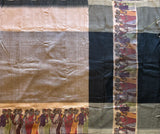 Ishani Contemporary art print on Mangalgiri silk - The Maggam Collective