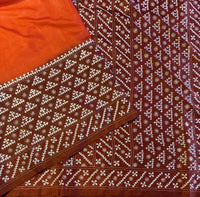 Pratishta kutch hand embroidery on silk