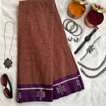 Ridhima handwoven Patteda Anchu saree kolam print with blouse