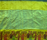 Aishani Contemporary art print on Mangalgiri silk - The Maggam Collective