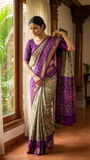 Menaka pure silk Rajkot patola Ikat saree