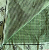 Trayi handwoven Patteda Anchu saree baby kolam print with blouse