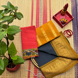 Madhi Handwoven Guntur 120 Count Cotton Saree