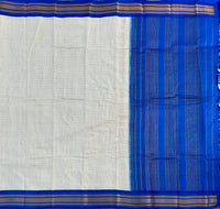 Rukmini Handwoven Gadwal cotton with silk kuttu border