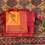Gudalur’s golden glow - handwoven silk Chinnalampattu