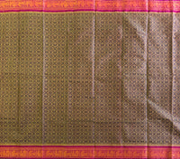 Amudini Kanchi cotton saree annapakshi Rudraksha motifs