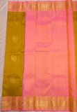 Anshula handwoven pure silk Kanjivaram - The Maggam Collective