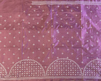 Kundanika kutch hand embroidery on silk