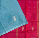 Flow state mosaic handwoven silk Chinnalampattu