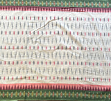 Kheer mercerised Puttapaka Ikat cotton saree - The Maggam Collective