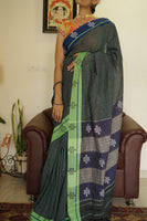 Paramaa handwoven Patteda Anchu saree BABY kolam print with blouse