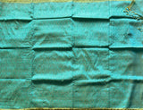 Meenakshi Chikankari work on silk Mangalgiri with scalloped border