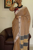 Tarini handwoven Patteda Anchu saree baby kolam print with blouse