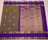 Gorinta Poochindi handwoven pure silk Kanjivaram saree