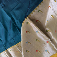 Devasena silk cotton Mangalgiri with paithani munia border