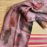 Shimmer fields printed tissue silk Kota saree