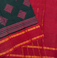 Divya Sungudi saree with Kolam