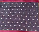 Palashini parijata embroidered cotton Guntur handloom saree - The Maggam Collective