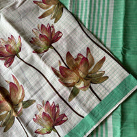 Padma handwoven mangalgiri saree with lotuses