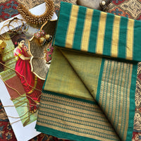 Aranyapriya Handwoven Guntur 120 Count Heritage Cotton Saree