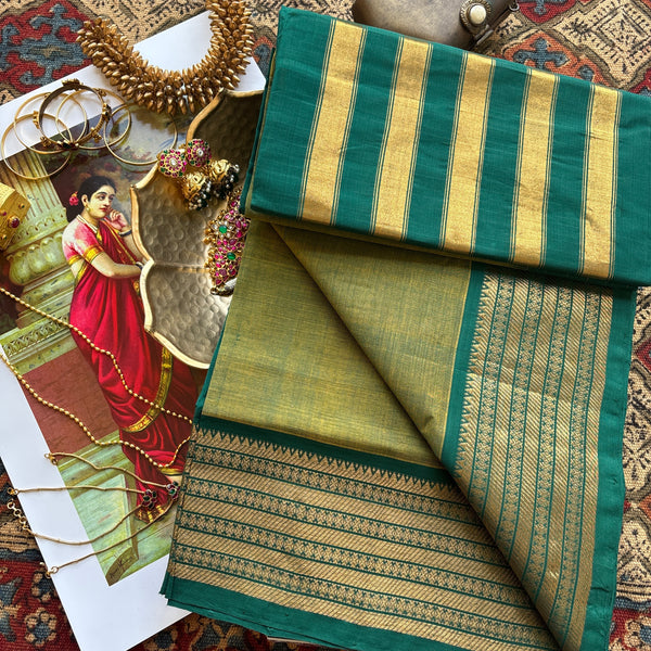 Aranyapriya Handwoven Guntur 120 Count Heritage Cotton Saree