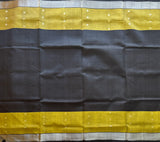 Kalika Handwoven Uppada silk cotton saree with jamdani inlays - The Maggam Collective